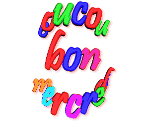 Gif animé coucou c'est mercredi